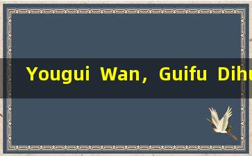 Yougui  Wan，Guifu  Dihuang  Wan，Rongshen  Yishen胶囊：全面的科学比较指南